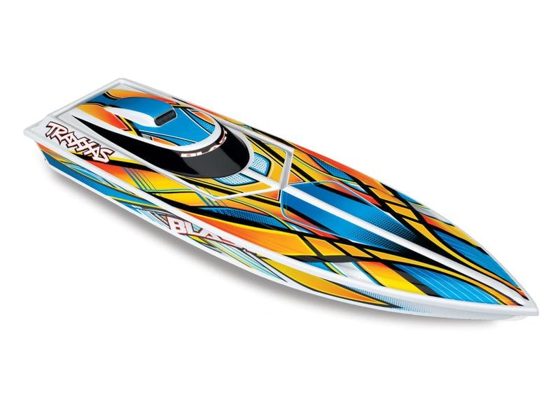 Traxxas Speedboot Blast 603 mm Orange RTR RC Rennboot mit «Deep-V» Rumpf