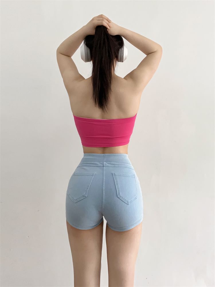 Arigne - Effen bandeau sportbeha-top
