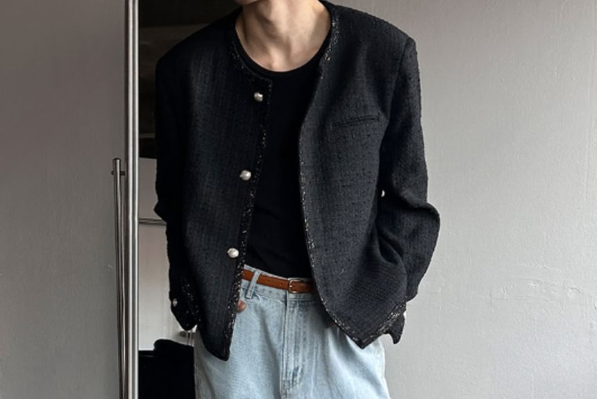 SeoulPop - Geruit Tweed Jasje