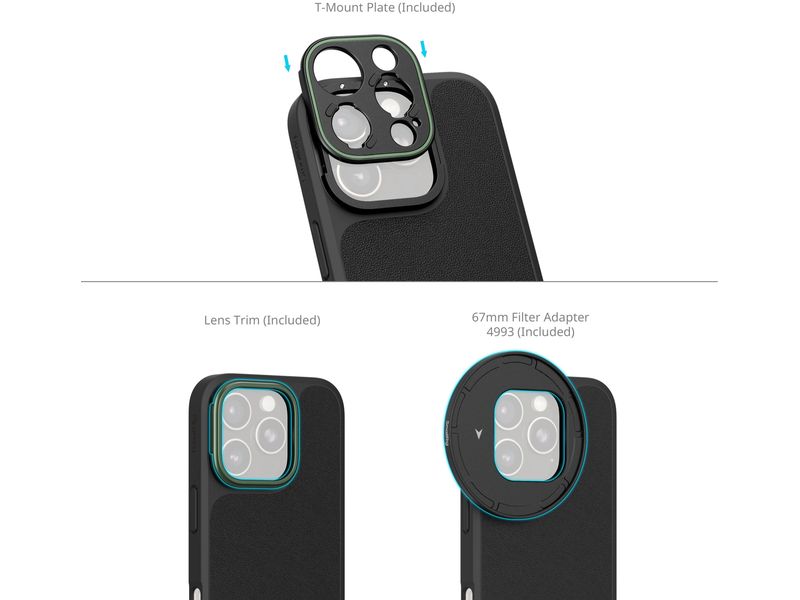 Smallrig Mobile Lightweight Video Kit Dual Handheld Recording Kit für das iPhone 16 Pro