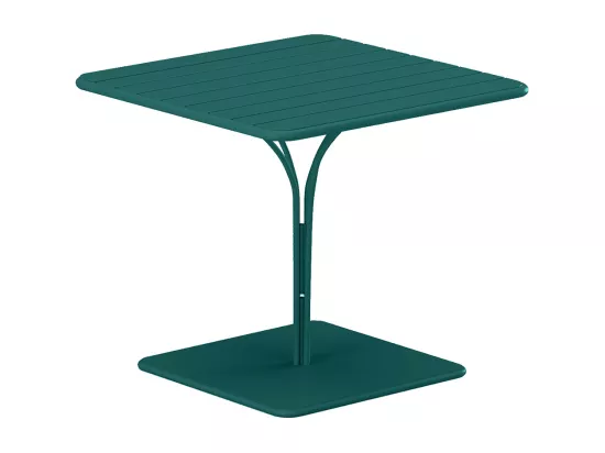 Table de jardin L.80 cm en métal - Bleu canard - MIRMANDE de MYLIA