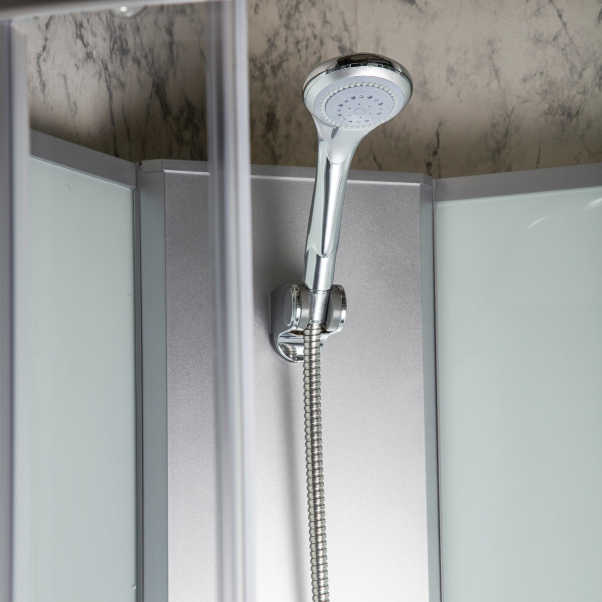 Kerra Evora complete douchecabine met zitting 90x90cm chroom