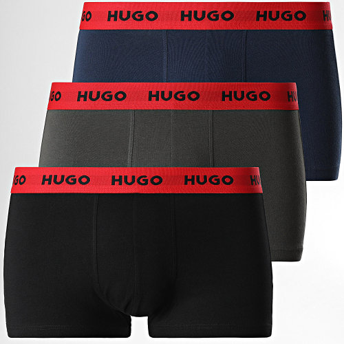 Lot De 3 Boxers 50469766 Noir Bleu Marine Vert Kaki