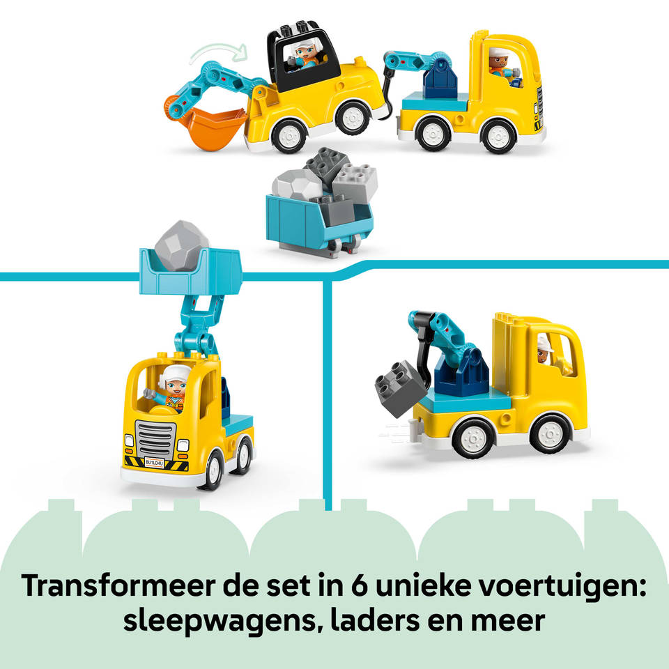 LEGO DUPLO 3-in-1 bouwvoertuigen 10475