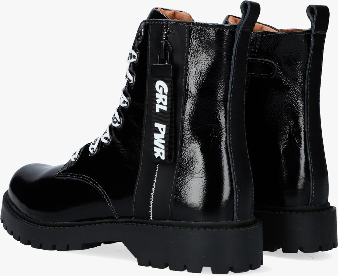 BRAQEEZ zwarte braqeez veterboots belle boot