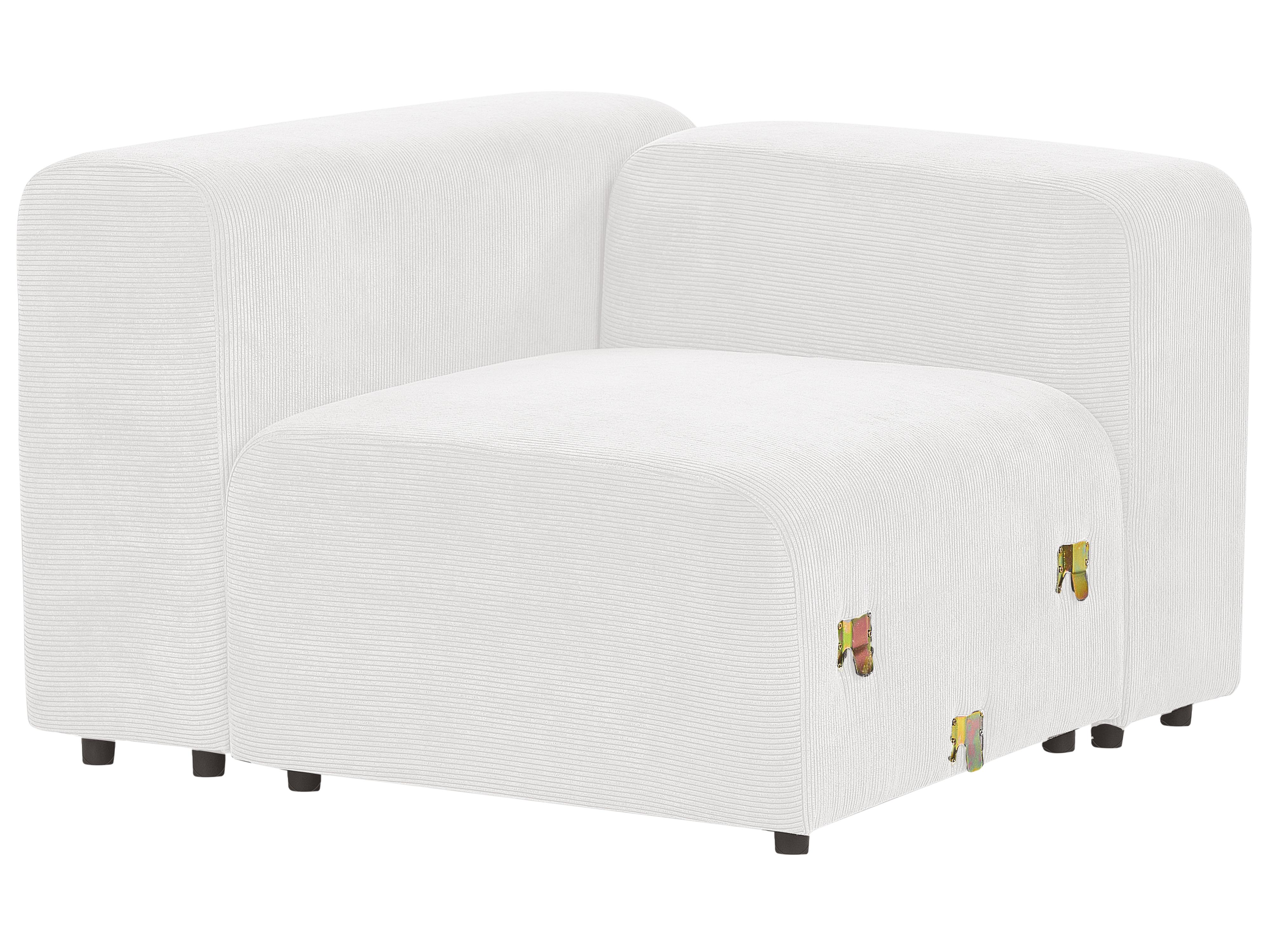 Modulaire bank 3-zits FALSTERBO Corduroy Gebroken wit