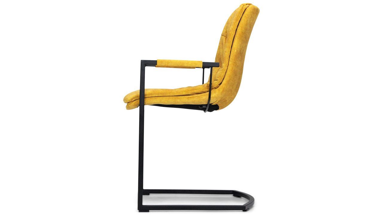 Eetkamer stoel velvet oker Knus B51 x D65 x H87 cm