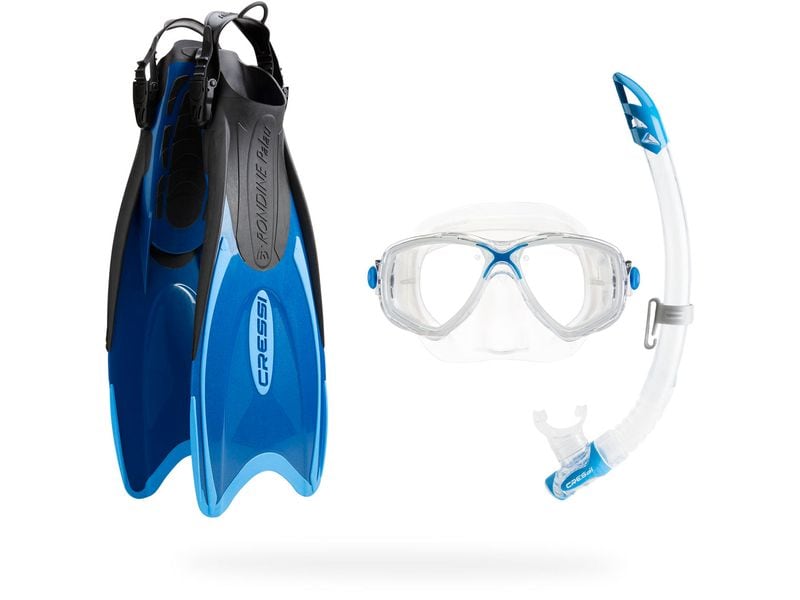 CRESSI Palau Snorkeling fins set Blue/Azure S/M Schnorchelflossen-Set