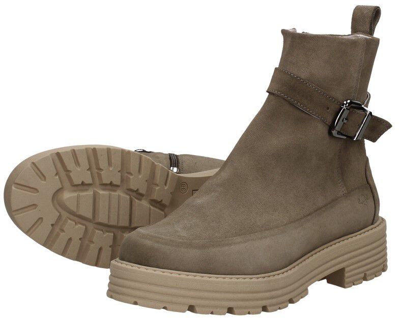 Aqa Enkellaarsjes Plat taupe