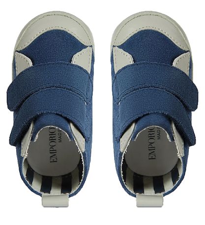 Emporio Armani Hjemmesko - Sneakers - Blå/Gr?
