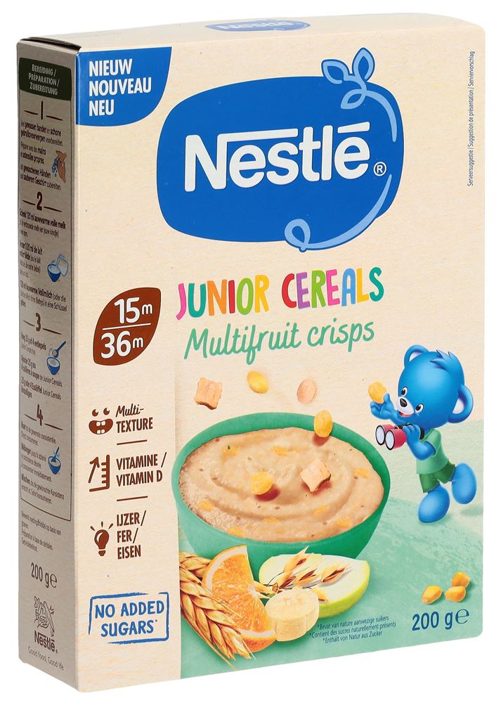 NESTLE Junior Cereals Crisps Multifruit 200 g