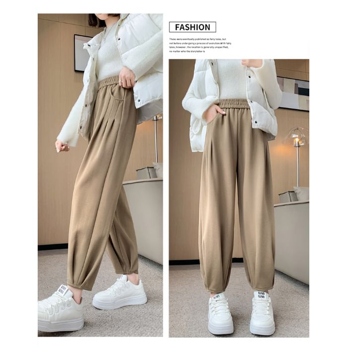 Dream Drop - Hoge taille effen cropped harem joggingbroek