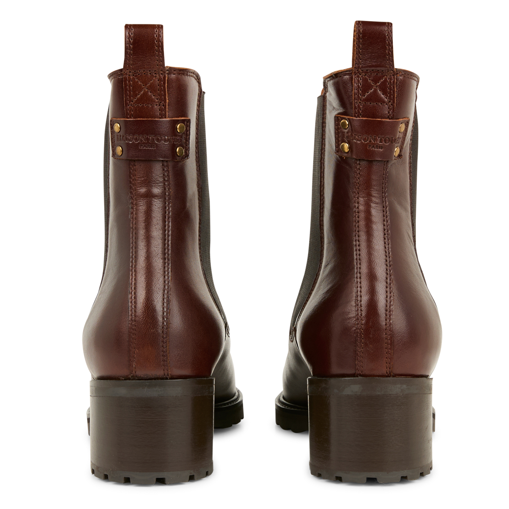 GOLDA - Bottines en cuir | Marron