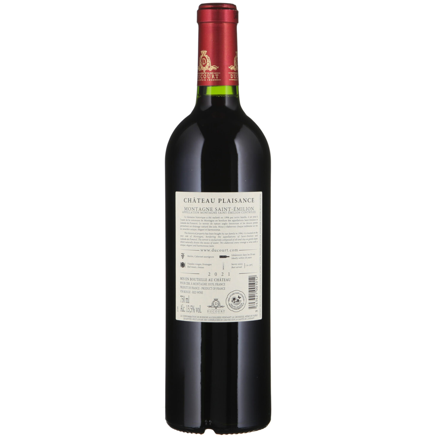 Montagne St-Emilion AOC Château Plaisance -75cl