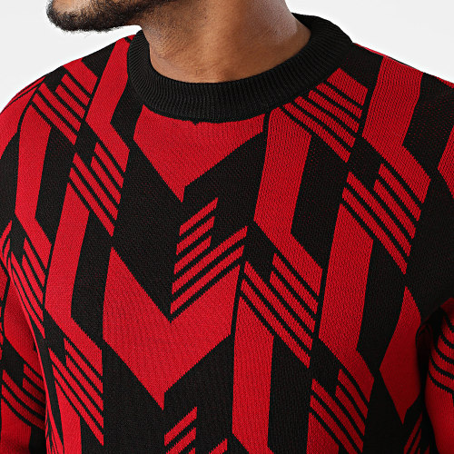 Pull AVH-179 Noir Rouge