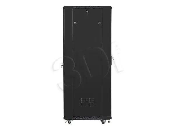 Lanberg FF01 series - Rack kabinet - med 4 køleblæsere - fritstående, gulvstående - sort, RAL 9004 - 37U - 19