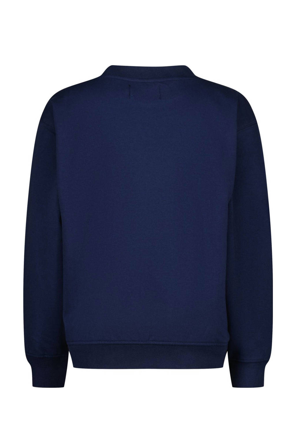 Raizzed sweater Oxnard met printopdruk donkerblauw