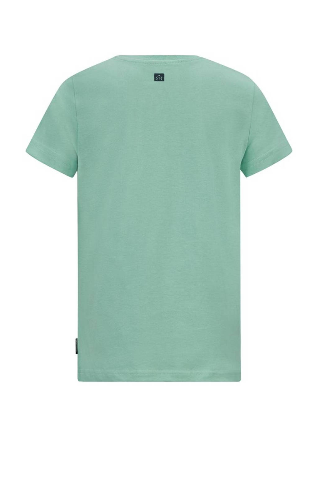 Retour Jeans T-shirt Orlando met printopdruk mintgroen