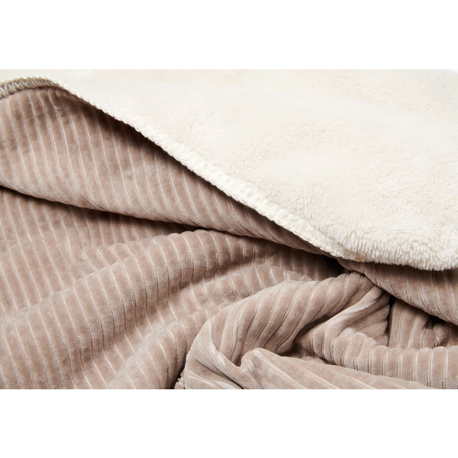 koeka Decke Plüsch Vik Taupe