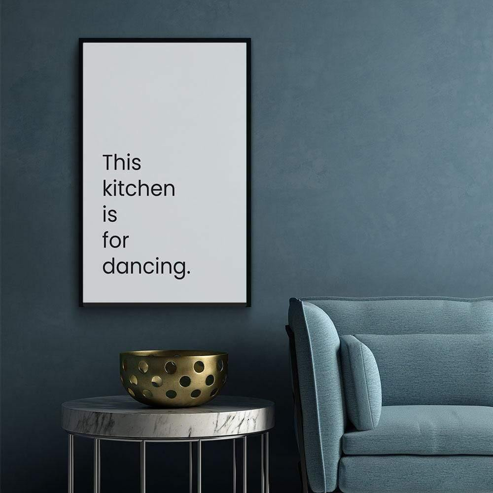 Walljar canvas schilderij - This Kitchen Is For Dancing Canvas schilderij - 120 x 180 cm