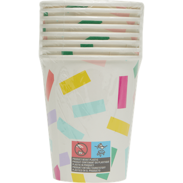 HEMA Bekers Multicolor 8 Stuks