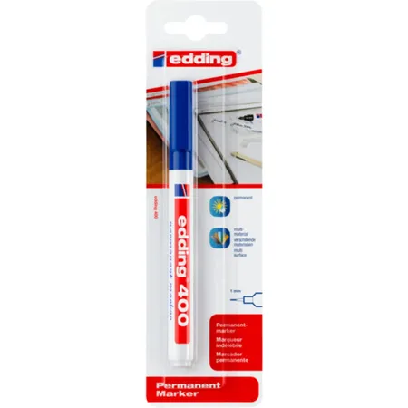 edding 400 Permanentmarker, 1mm, blau