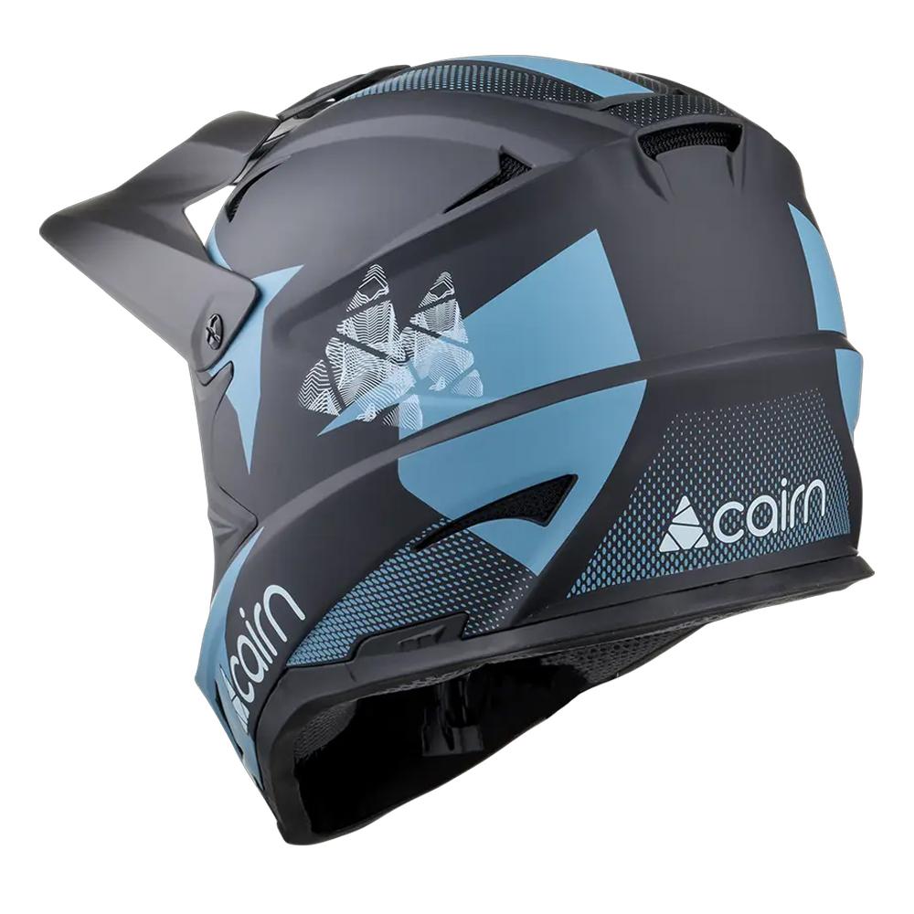 Cairn Casque intégral Noir/Bleu Ciel Adulte Cairn X Track