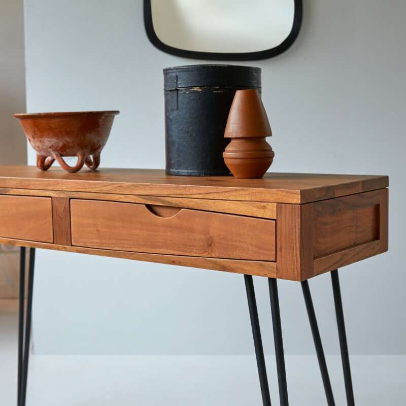 Console Bonnie en acacia massif