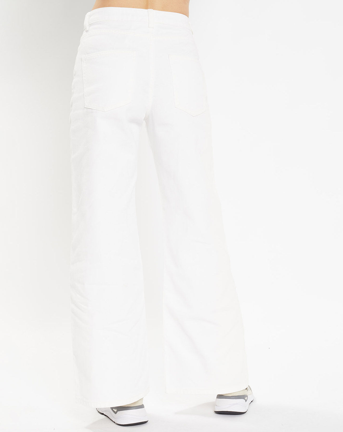 Galeries Lafayette Jean large en Coton mélangé Lenny écru