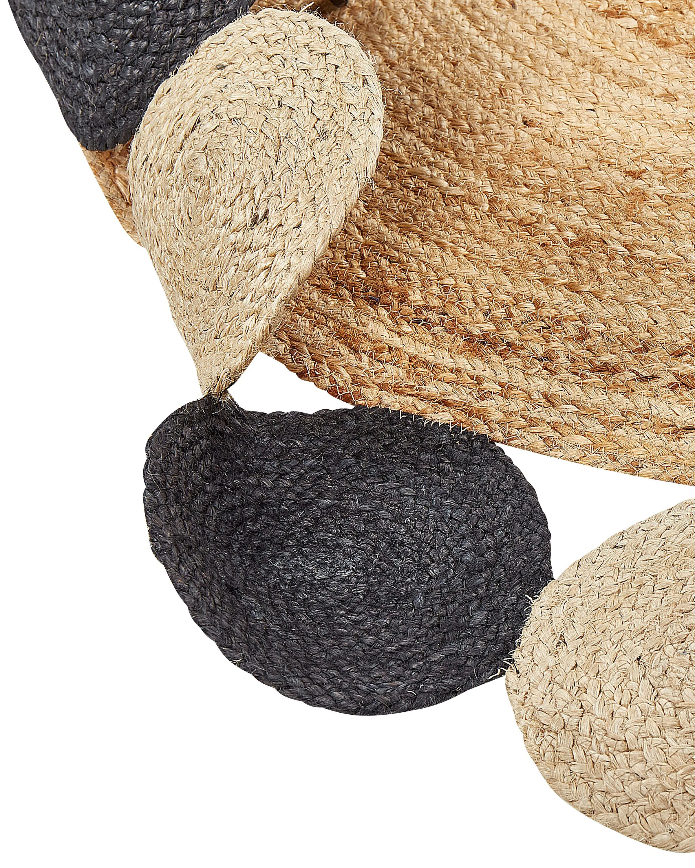 Vloerkleed VOSTAN Zwart ø 140 cm Jute