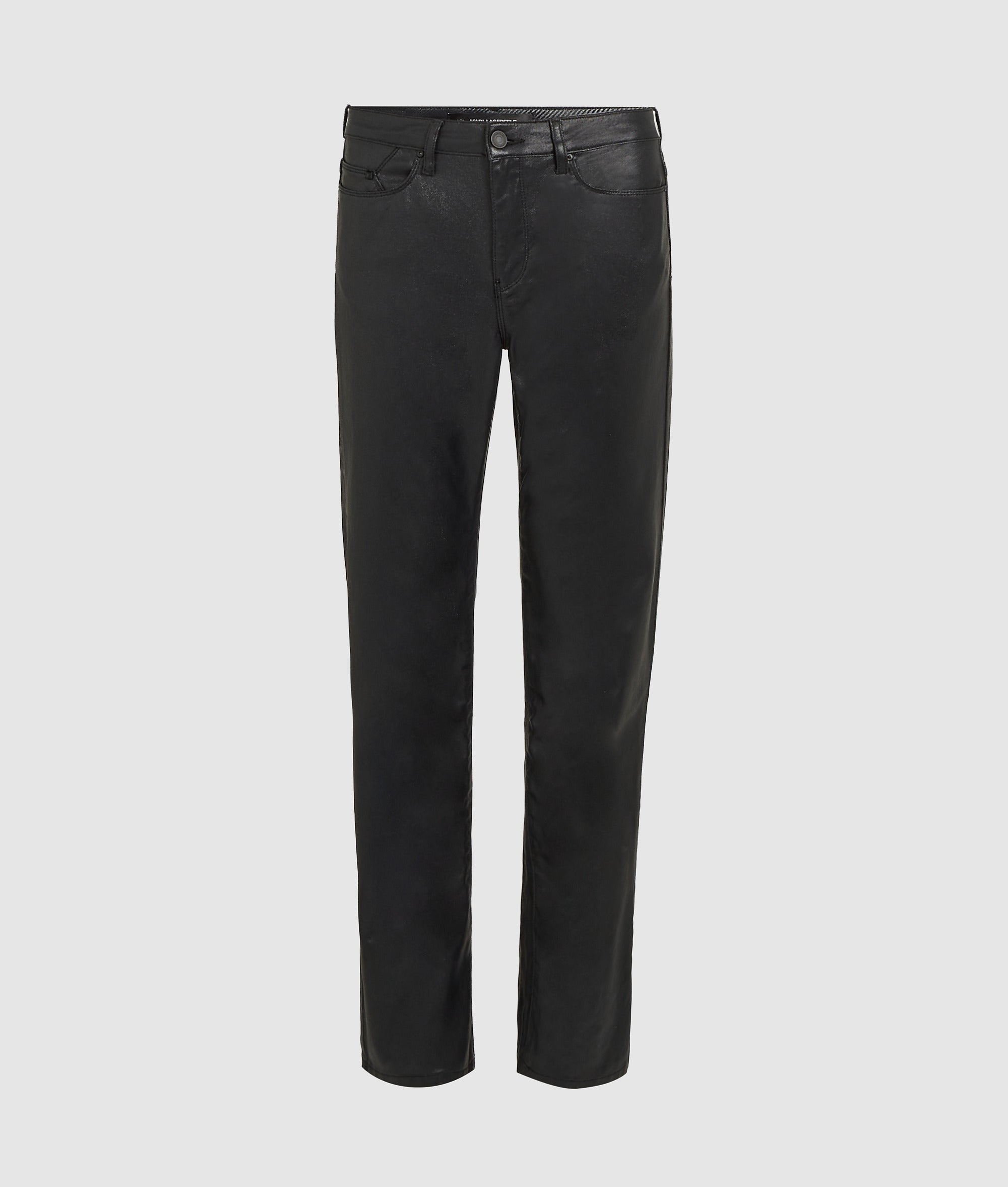 Gecoate rechte jeans