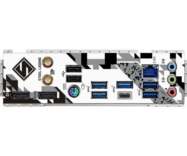 ASRock B760M Steel Legend WiFi - Bundkort - micro ATX - LGA1700 sokkel - B760 Chipset - USB-C 3.2 Gen2, USB 3.2 Gen 2, USB 3.2 Gen 1 - 2.5 Gigabit LAN, Wi-Fi 6E, Bluetooth - onboard grafik (CPU påkrævet) - HD Audio (8-kanaler)