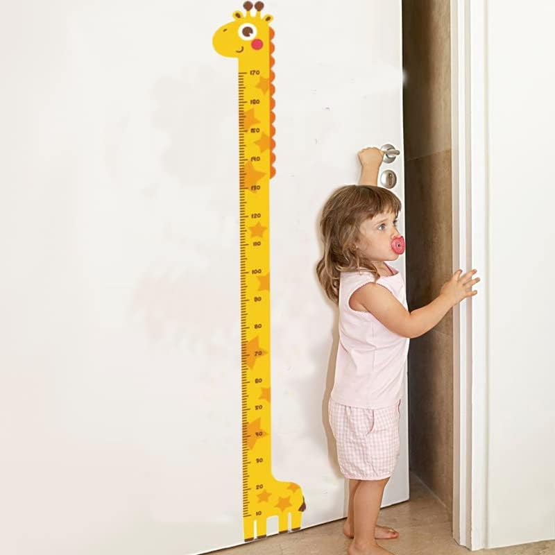 (10-170cm) Wandtattoo Kinderzimmer Aufkleber Wachstum Diagramm Deko Wandsticker - Giraffe