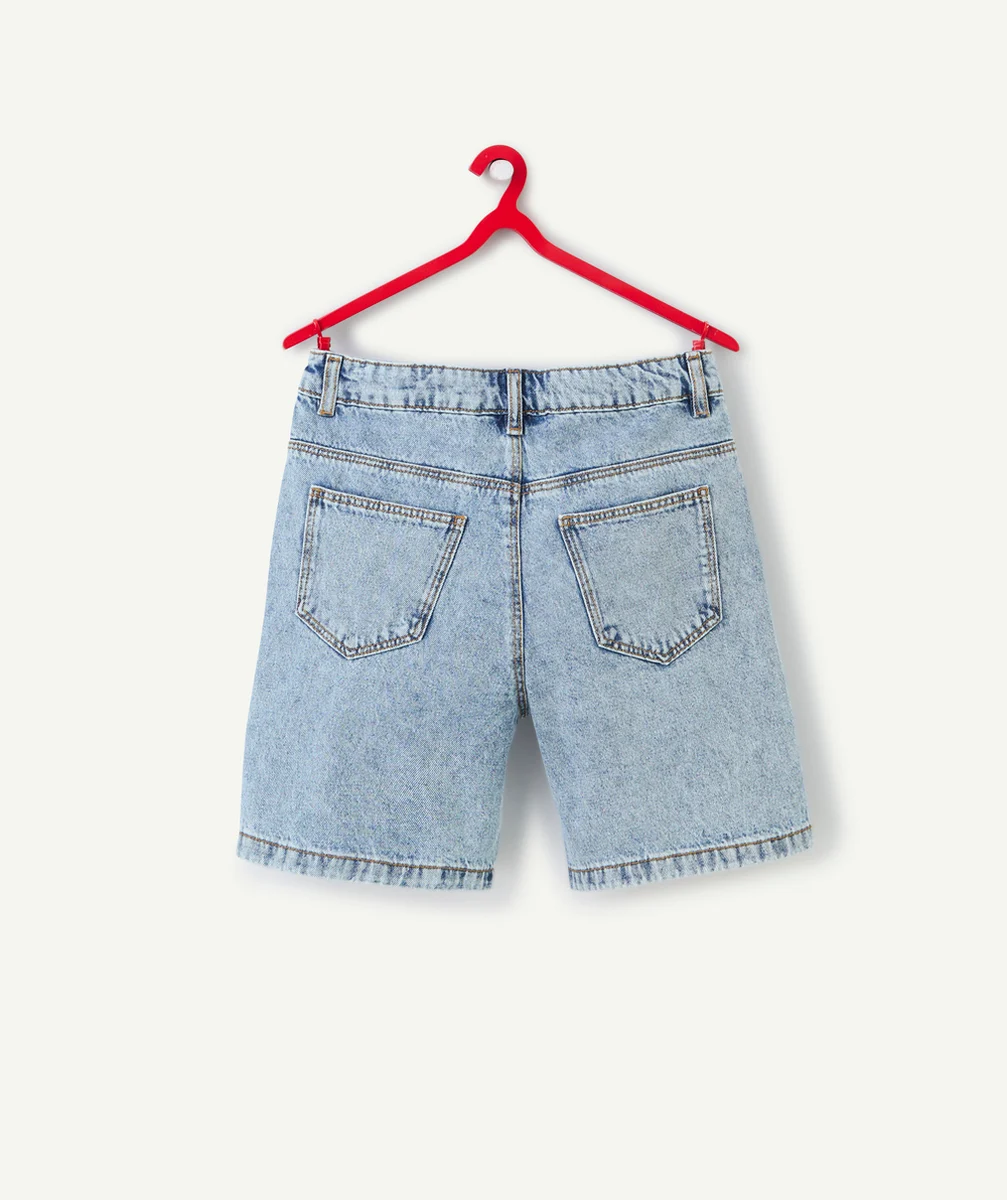 bermuda garçon en denim low impact