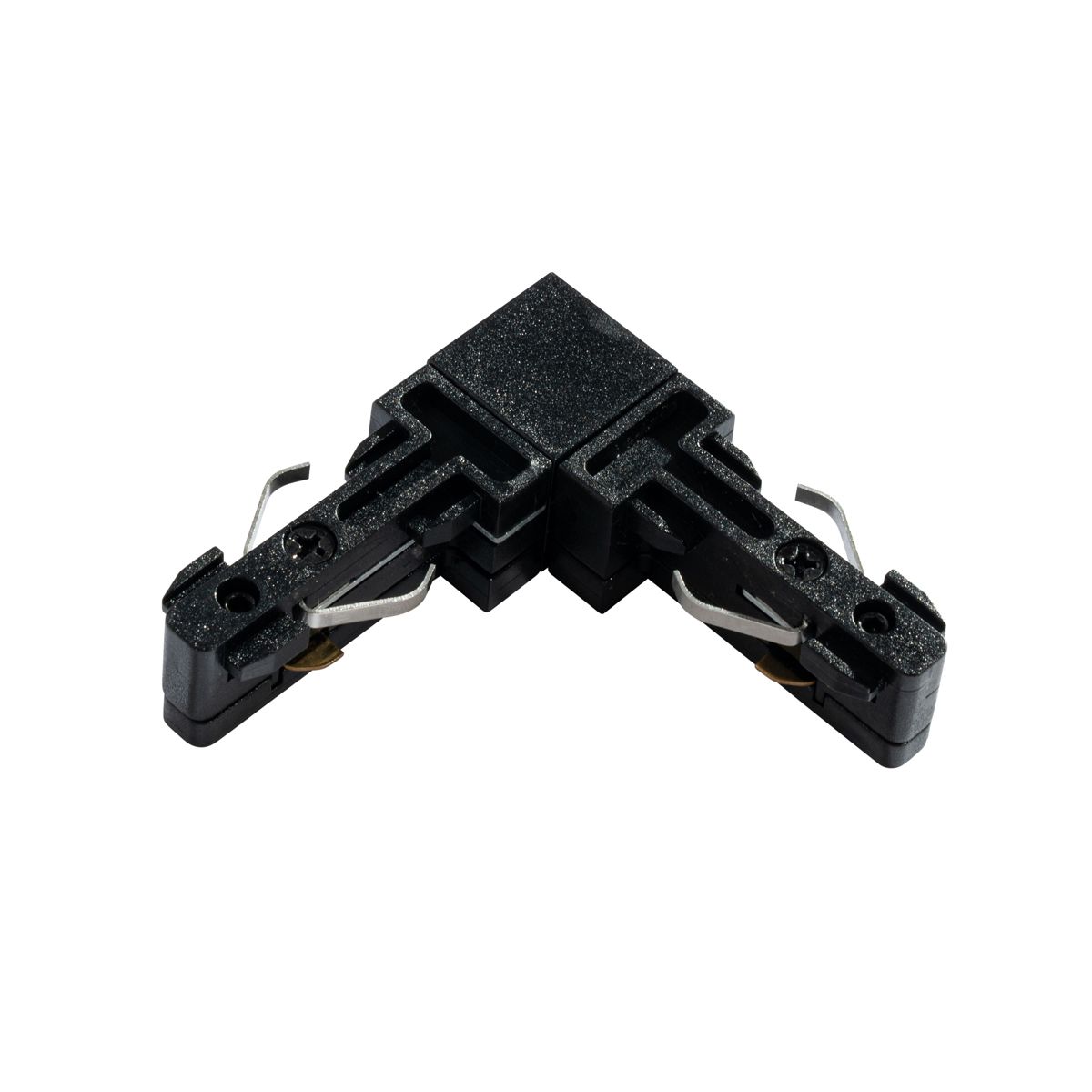 L-Koppelstuk rail zwart 1-fase - Slimline