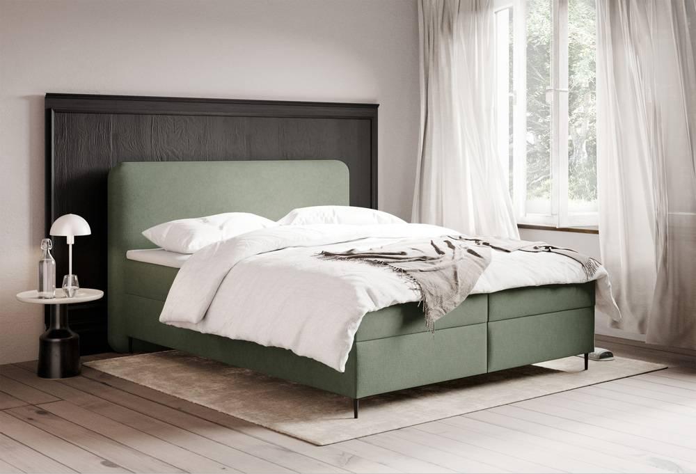NADUVI Collection Boxspring Contero chenille 160 x 200 cm met