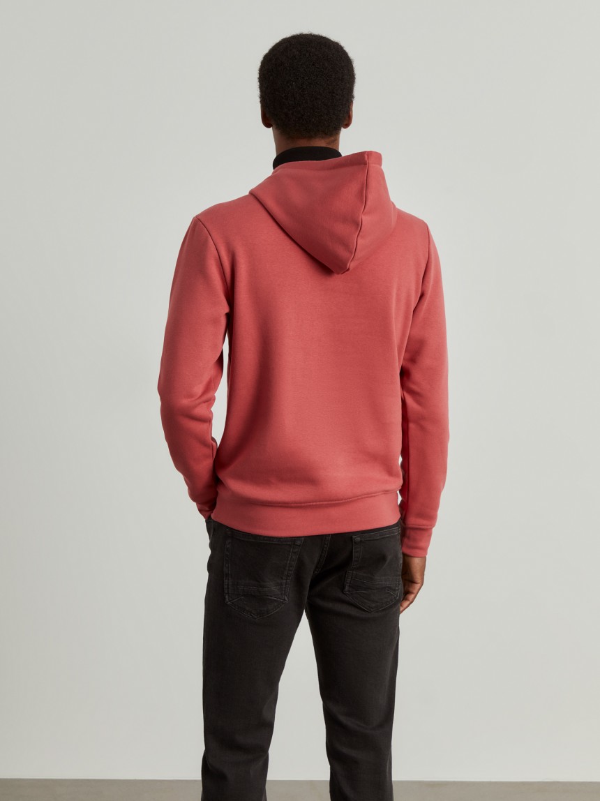 Sweatshirt com capuz mistura de algodão