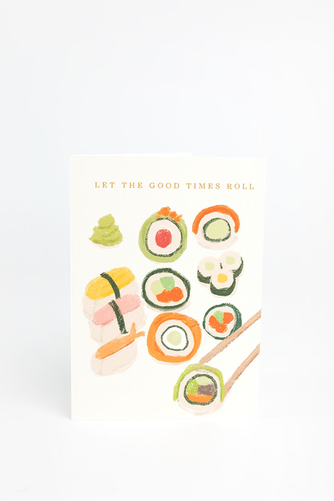 Postkaart sushi rolls