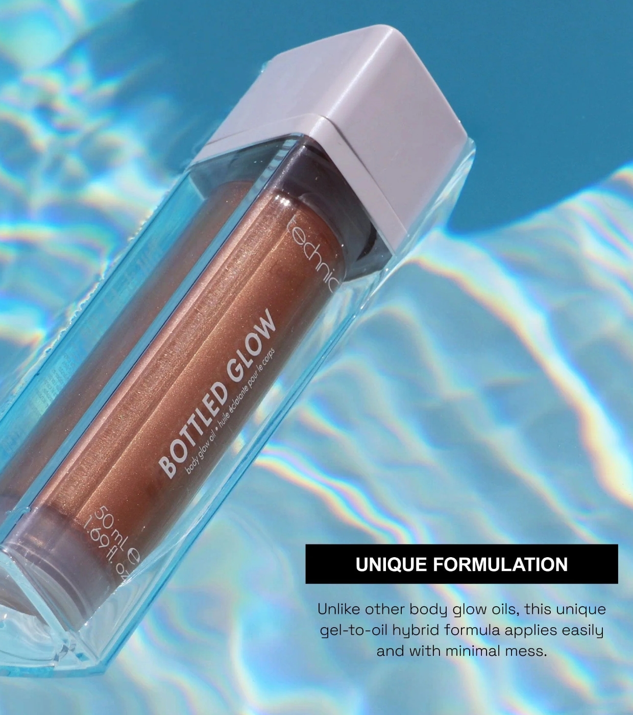 Technic Cosmetics - Óleo Corporal Bronzeador Iluminador Bottled Glow - 25ml