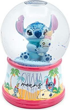 Disney Lilo & Stitch Ohana Light-Up Collectible Snow Globe | 6 Inches Tall
