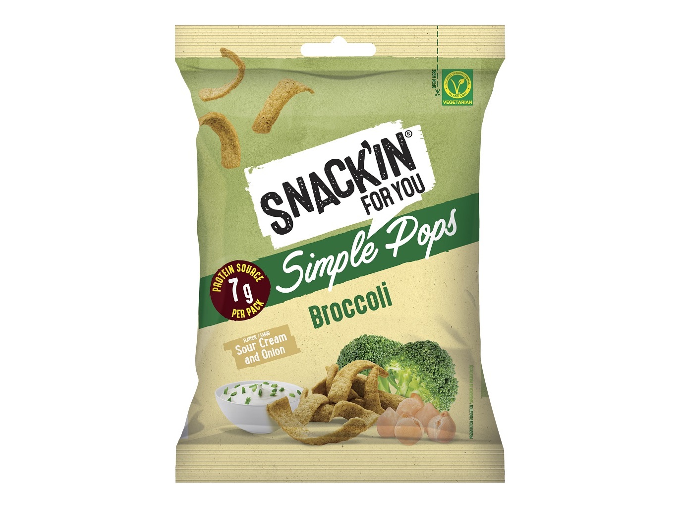 SNACK SIMPLE POPS BRÓCOLOS 40G