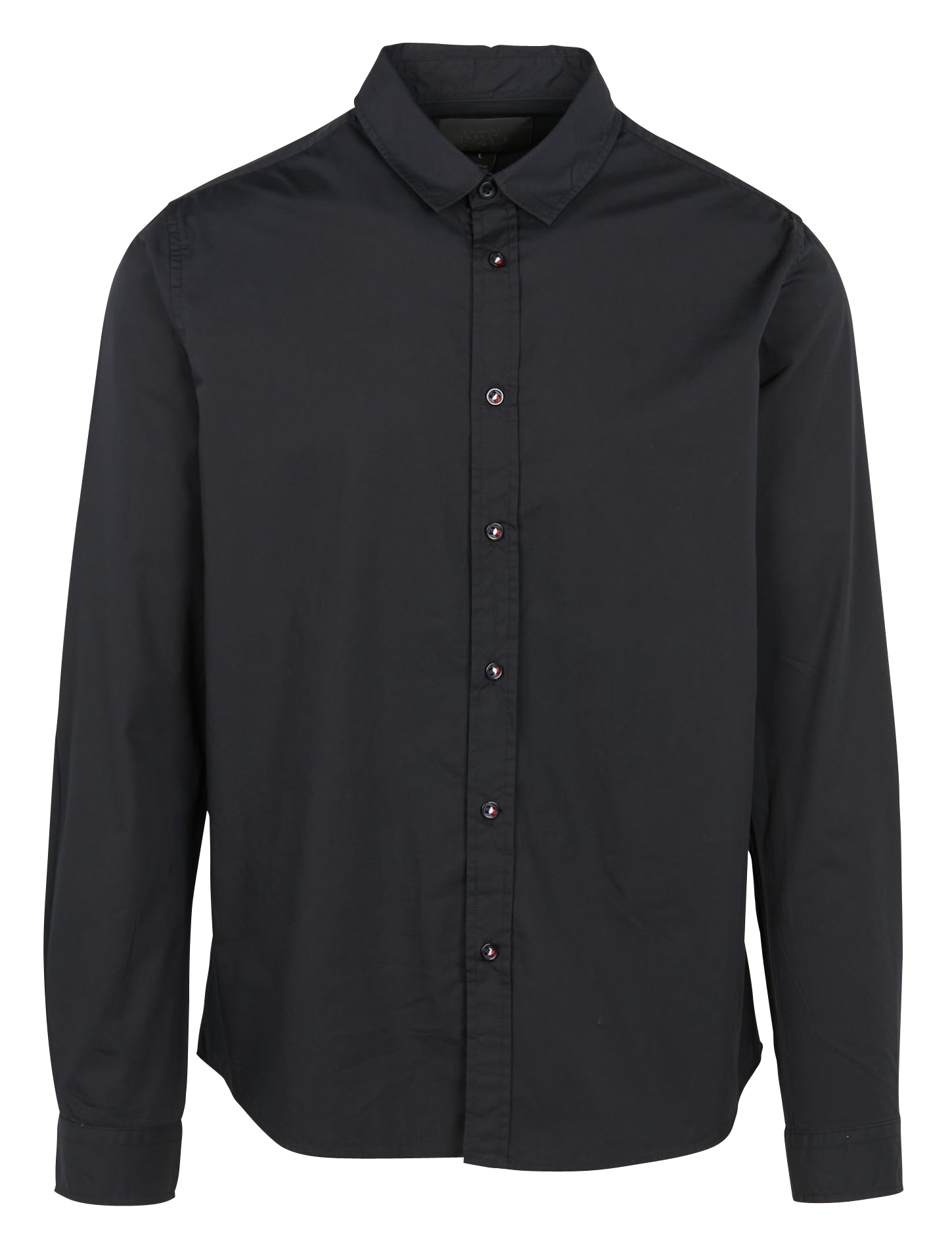 DORUS - Chemise col classique regular-fit en coton | Noir