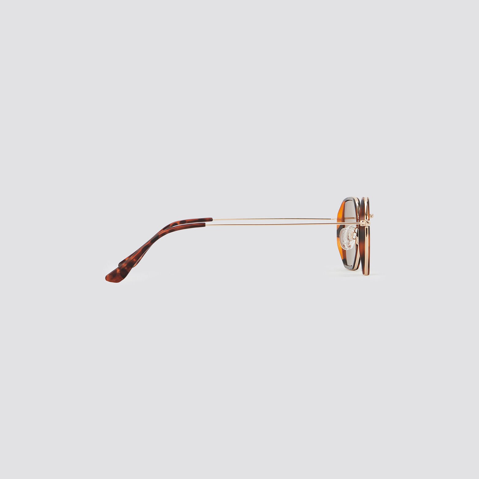Lunettes de soleil rondes Camel