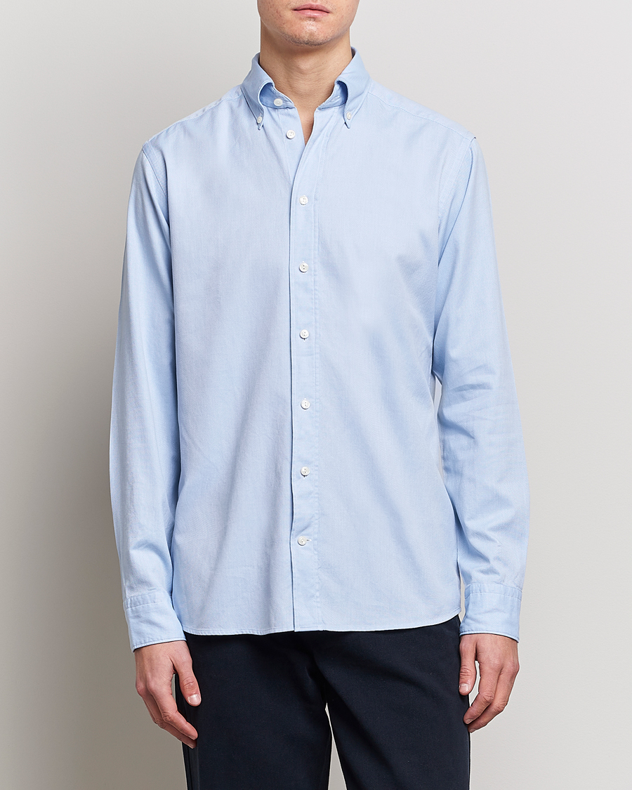 Eton Slim Fit Royal Oxford Button Down Light Blue