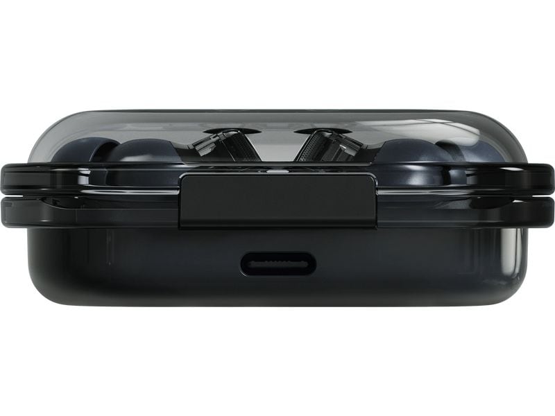 Nothing Ear Wireless In-Ear-Kopfhörer Ear (a) 3.Gen. Schwar Transparente In-Ear-Kopfhörer mit aktiver Geräuschunterdrückung