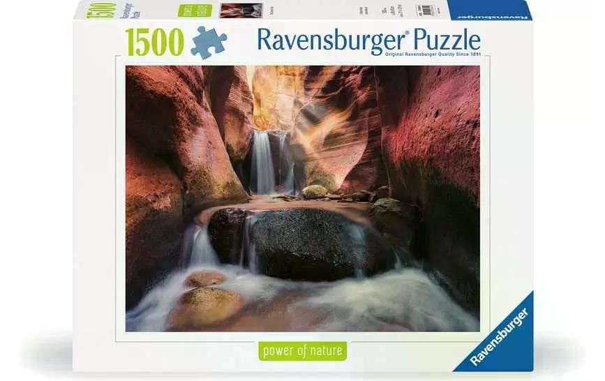Puzzle Der Wasserfall im Red Canyon 1500 TeileKlassisches Puzzlespiel mit Premium-Qualität
