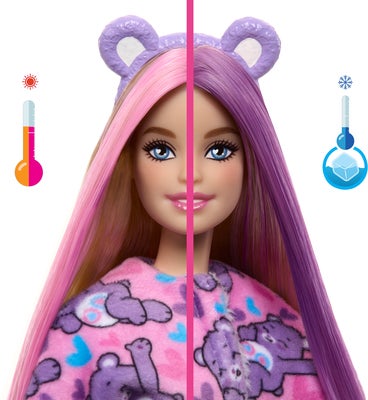 Barbie Cutie Reveal Dukke Care Bears, Lilla