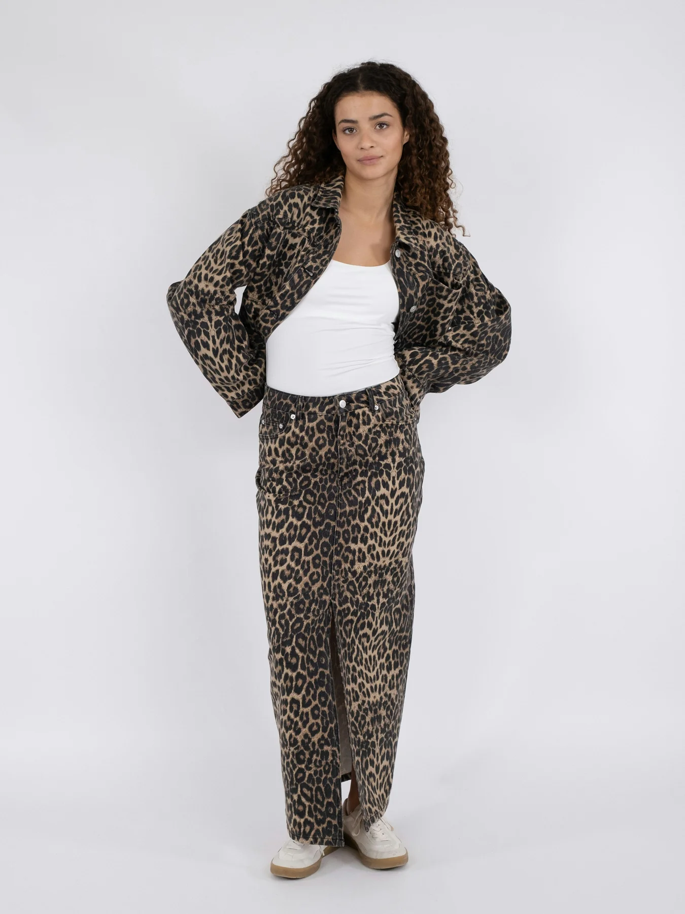 Neo Noir Frankie Leopard Skirt