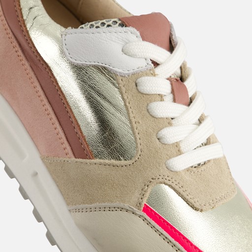 Aqa Sneakers roze Leer