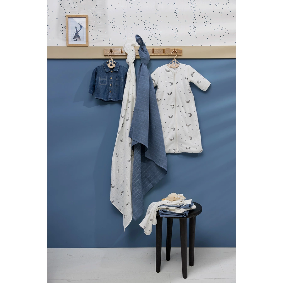 MEYCO Babyschlafsack mit abnehmbaren Ärmeln Indigo
